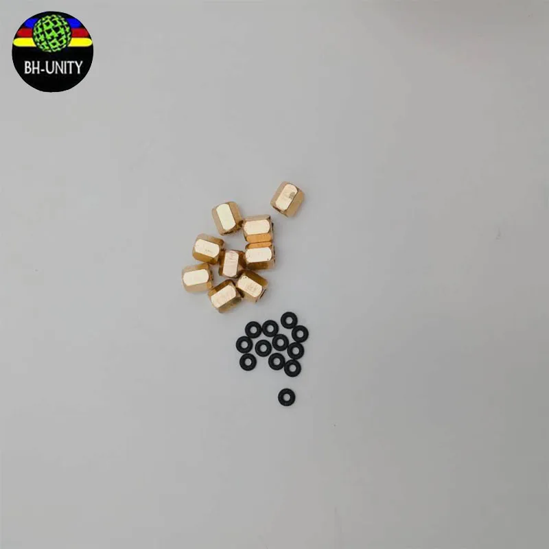 inkjet Printer Roland Mimaki Allwin Mutoh Flora Galaxy ink tube connector /Ink damper copper nut with O ring for ink tube 4*3mm
inkjet Printer Roland Mimaki Allwin Mutoh Flora Galaxy ink tube connector /Ink damper copper nut with O ring for ink tube 4*3mm