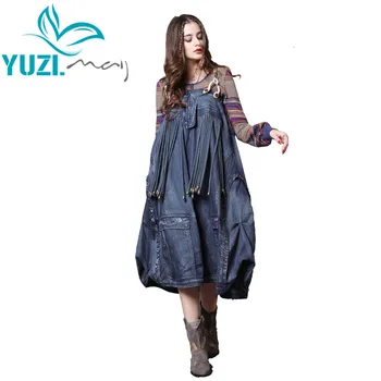Dress Women 2018 Yuzi.may Boho New Denim Women Dresses Detachable Shoulder Girdle Vintage Tassels Combo Vestidos A82116 Vestido
Dress Women 2018 Yuzi.may Boho New Denim Women Dresses Detachable Shoulder Girdle Vintage Tassels Combo Vestidos A82116 Vestido