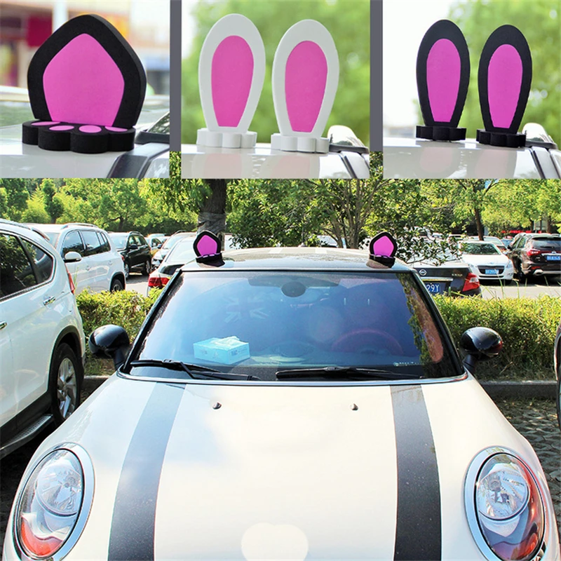3D Universal Cat Ear Rabbit Ear Car Truck Roof Stickers Decal Decorations For Mini Car Styling Accessories
3D Universal Cat Ear Rabbit Ear Car Truck Roof Stickers Decal Decorations For Mini Car Styling Accessories