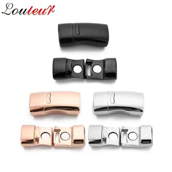 LOULEUR Stainless Steel Oblate Buckle Magnet Hook Jewelry Findings Fit 6mm Leather Bracelet Magnetic Clasp DIY Jewelry Making
LOULEUR Stainless Steel Oblate Buckle Magnet Hook Jewelry Findings Fit 6mm Leather Bracelet Magnetic Clasp DIY Jewelry Making
