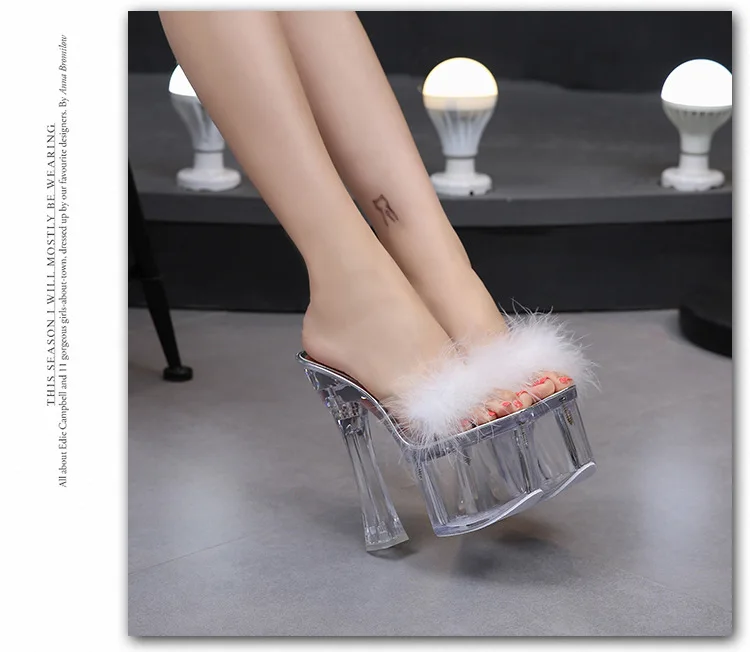 Women's Elegant Sexy Nightclub Super High Heels Sandals Shoes Dance Shoes Crystal Lady Platform Party Fair Sqaure Heel Shoes
Women's Elegant Sexy Nightclub Super High Heels Sandals Shoes Dance Shoes Crystal Lady Platform Party Fair Sqaure Heel Shoes