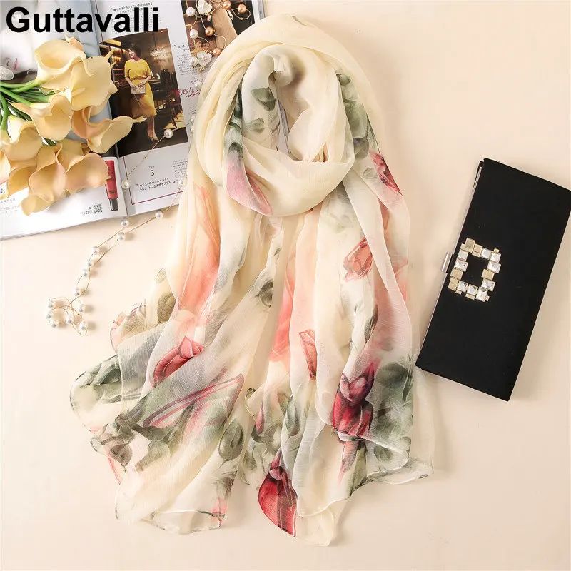 Guttavalli Women Big Chiffon Flowers Long Shawl Female Light Soft Floral Wraps Chevron Summer Foreign Trend Sunscree Scarves 
Guttavalli Women Big Chiffon Flowers Long Shawl Female Light Soft Floral Wraps Chevron Summer Foreign Trend Sunscree Scarves