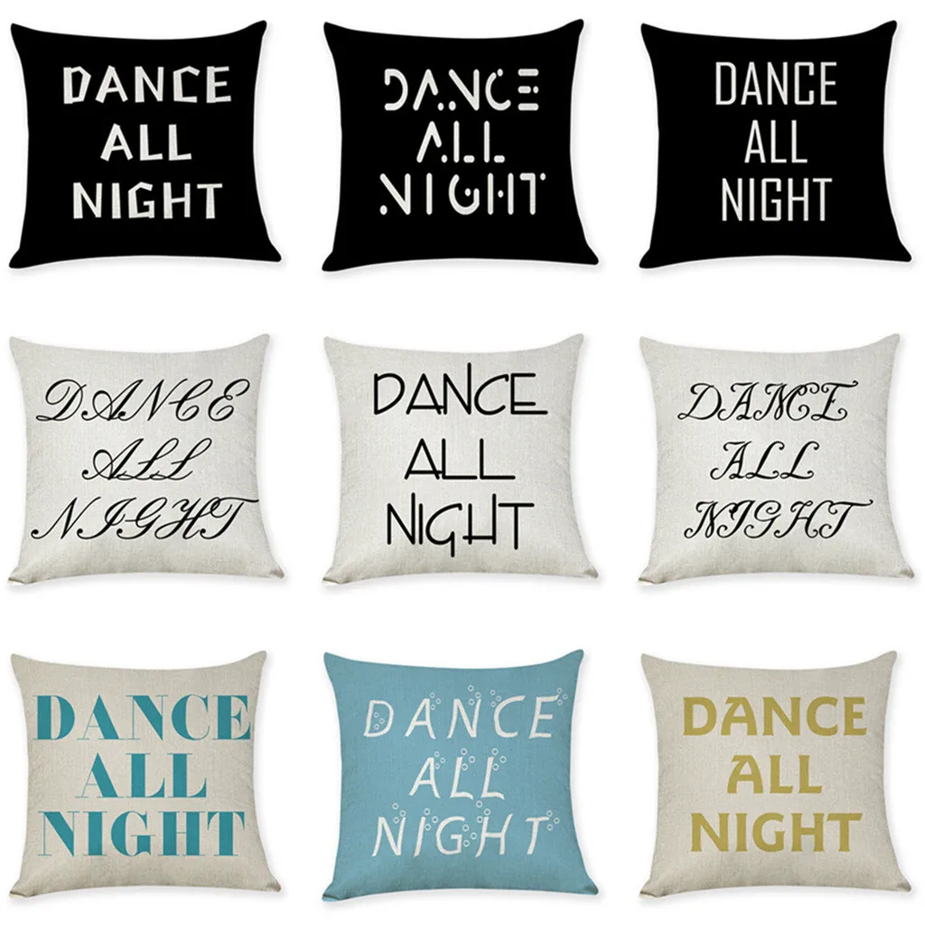 Home Cushion Cover Dance All Night Sleep All Day Throw Pillowcase Pillow Covers New Arrival Dropshipping
Home Cushion Cover Dance All Night Sleep All Day Throw Pillowcase Pillow Covers New Arrival Dropshipping