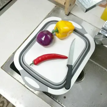 Kitchen Cutting Boards Multifunctional Foldable Board Silicone Camping Washable Chopping Stand washing basket Kitchen Organizer
Kitchen Cutting Boards Multifunctional Foldable Board Silicone Camping Washable Chopping Stand washing basket Kitchen Organizer