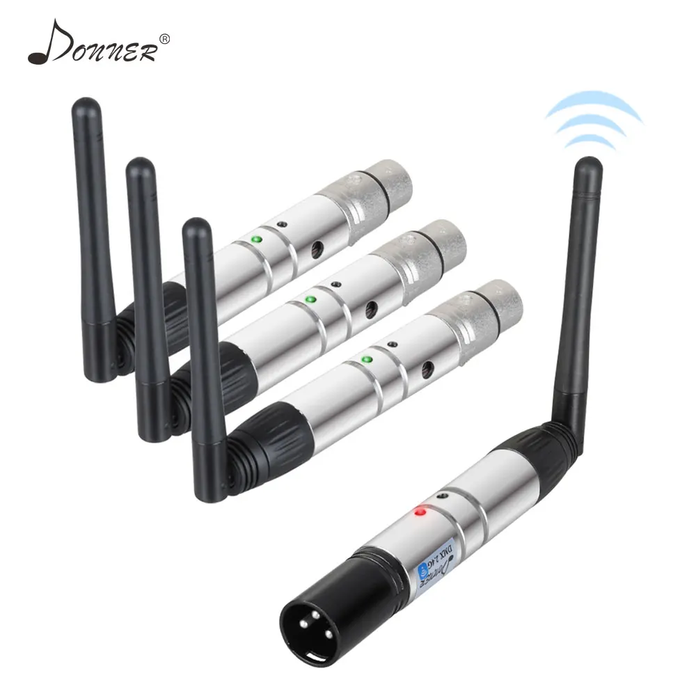 Donner 4pcs DMX512 DMX Dfi DJ 2.4G Wireless 3 Receiver & 1 Transmitter Stage Lighting Control US UK EU Plug
Donner 4pcs DMX512 DMX Dfi DJ 2.4G Wireless 3 Receiver & 1 Transmitter Stage Lighting Control US UK EU Plug
