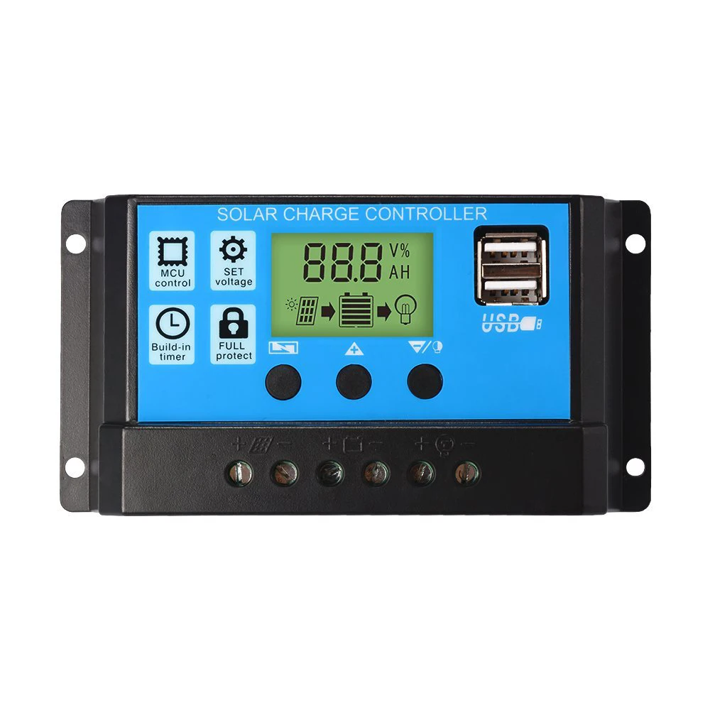 10A Solar Charge Controller 12V 24V Auto PWM 5V Output Solar Cell Panel Regulator PV Home Battery Charger LCD Dual USB AD011
10A Solar Charge Controller 12V 24V Auto PWM 5V Output Solar Cell Panel Regulator PV Home Battery Charger LCD Dual USB AD011