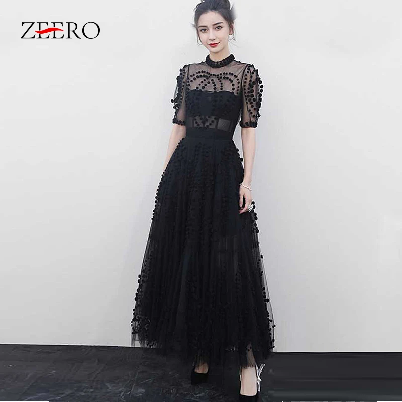 2019 Spring New Arrival Women Vintage Runway Black Dress Half Sleeve Sexy Transparent Patchwork Mesh Ball Gown Dress Vestidos
2019 Spring New Arrival Women Vintage Runway Black Dress Half Sleeve Sexy Transparent Patchwork Mesh Ball Gown Dress Vestidos