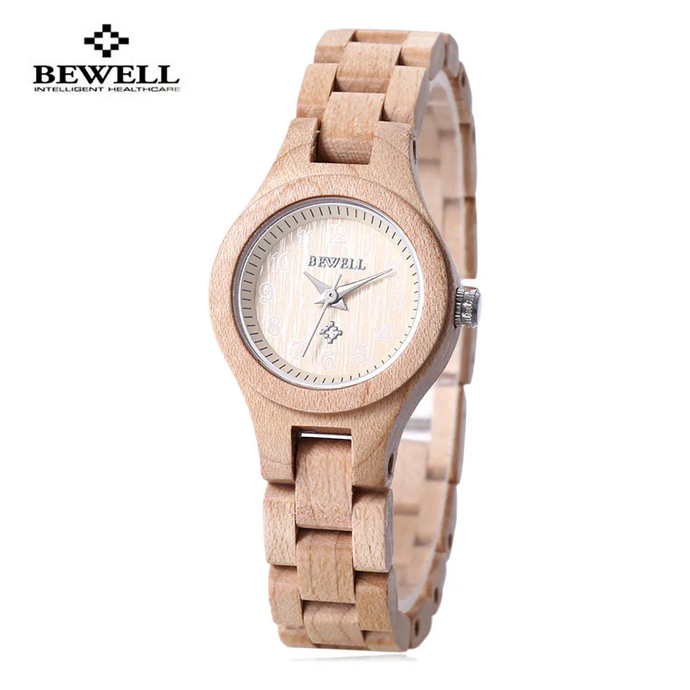 BEWELL Wood Casual Watch Women WristWatch Bracelet Watches Women Ladies Fashion Wooden Watch for Girls Gift Relogios Feminino (1)