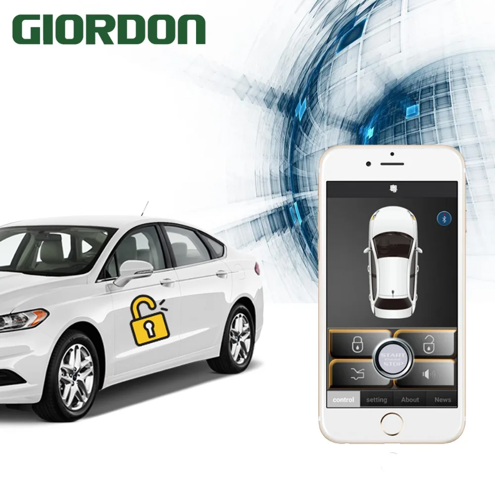 Universal auto parts smart phone automatic induction control car close to open the lock and leave the lock to enter comfortably
Universal auto parts smart phone automatic induction control car close to open the lock and leave the lock to enter comfortably