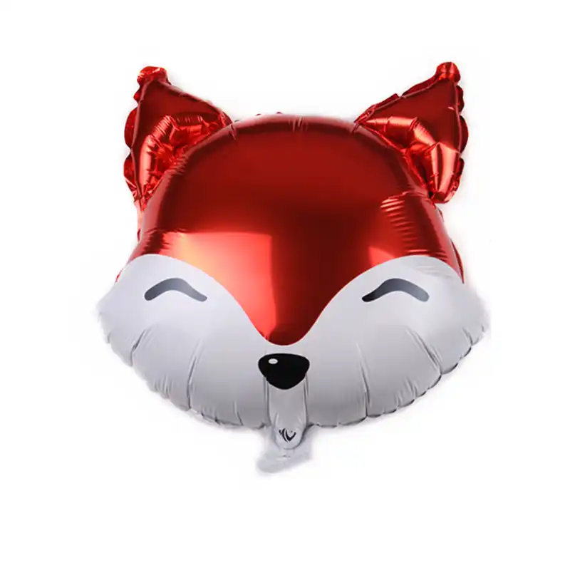 Mini Red Fox Helium Foil Air Balloon Animal Party Theme Ballons