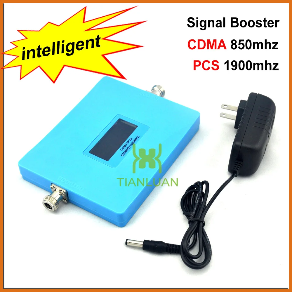 Intelligent Display CDMA 850Mhz PCS 1900MHz Mobile Phone Signal Booster Dual Band Cell Phone Signal Repeater Amplifier + Power
Intelligent Display CDMA 850Mhz PCS 1900MHz Mobile Phone Signal Booster Dual Band Cell Phone Signal Repeater Amplifier + Power