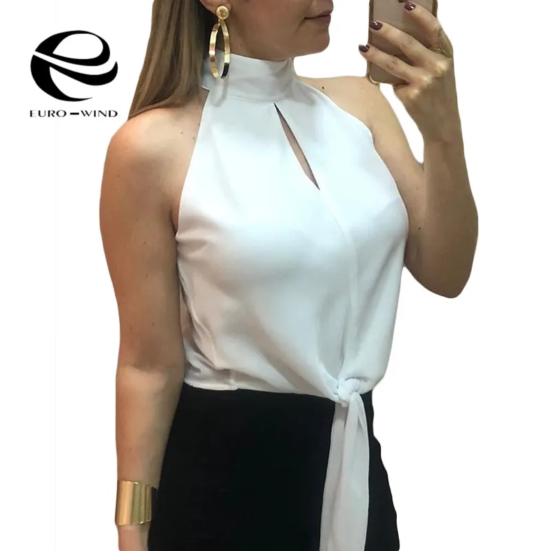 Plus Size 2XL Womens Tops and Blouses 2019 Summer Sleeveless O-neck Solid Bandage Blouse Women's Shirt Blusas Mujer De Moda Top
Plus Size 2XL Womens Tops and Blouses 2019 Summer Sleeveless O-neck Solid Bandage Blouse Women's Shirt Blusas Mujer De Moda Top