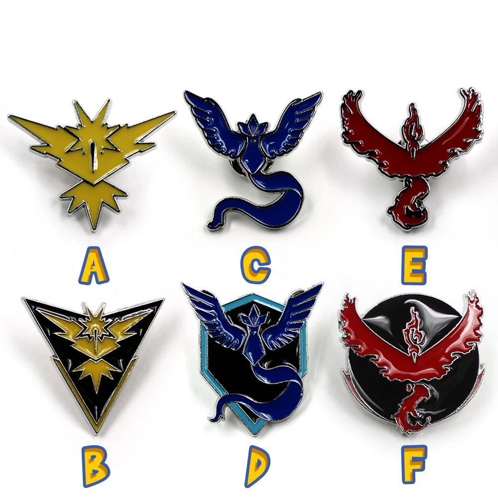 Pokemon Go Team Mystic Team Valor Team Instinct Badge Pins Brooches Metal Pocket Monster Collections Gifts Cosplay
Pokemon Go Team Mystic Team Valor Team Instinct Badge Pins Brooches Metal Pocket Monster Collections Gifts Cosplay