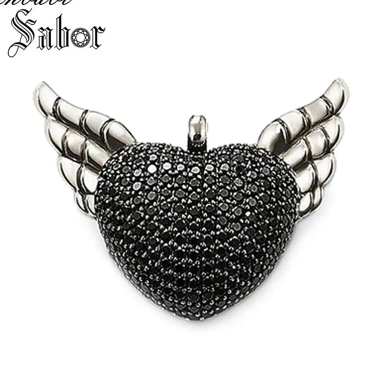 Pendant Black Wings Heart Silver Red Zirconia For Women Fashion Jewelry Gift Key Chains Rebel Pendant Fit Necklace thomas
Pendant Black Wings Heart Silver Red Zirconia For Women Fashion Jewelry Gift Key Chains Rebel Pendant Fit Necklace thomas