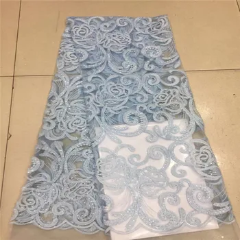 Nigerian Lace Fabrics in sequines Dress Material paillette sky blue sequin fabric 2019 high quality African sequin mesh fabric
Nigerian Lace Fabrics in sequines Dress Material paillette sky blue sequin fabric 2019 high quality African sequin mesh fabric