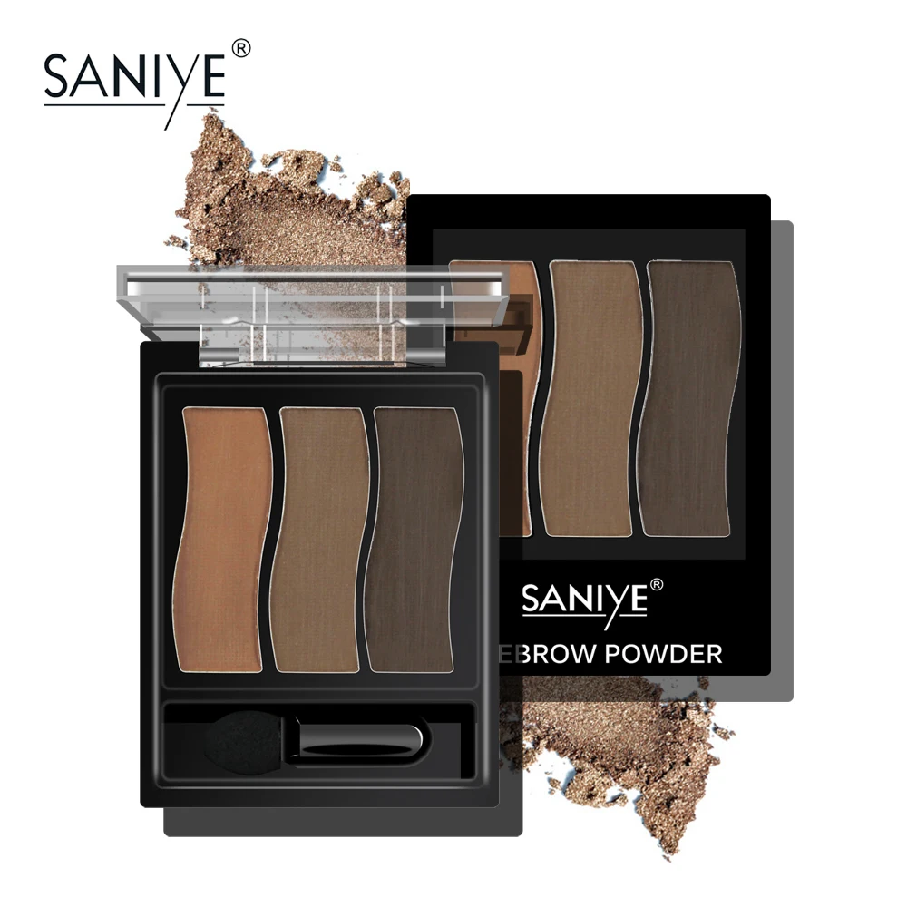SANIYE Eyebrow Powder 3 Colors Eye brow Powder Palette Waterproof With Eyebrow Brushes Natural Eyebrow Dye Kit E0320
SANIYE Eyebrow Powder 3 Colors Eye brow Powder Palette Waterproof With Eyebrow Brushes Natural Eyebrow Dye Kit E0320