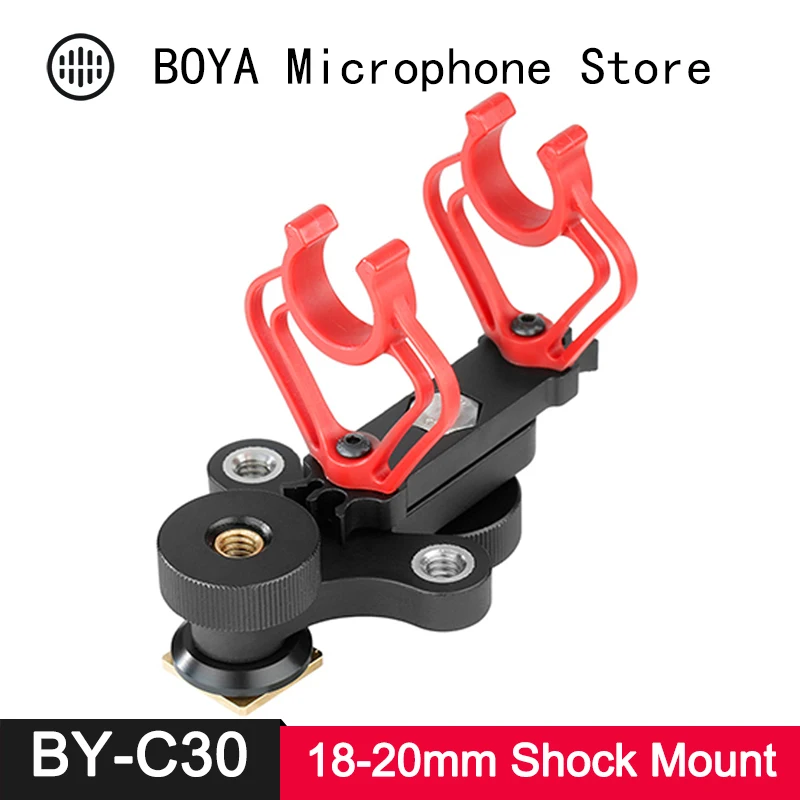 BOYA BY-C30 Shock Mount Shockmount for Rode NTG-3 Sanken CS-1 CS-3E DPA 4017B Sennheiser MKH 416 MKE600 BY-PVM1000L Shotgun Mic
BOYA BY-C30 Shock Mount Shockmount for Rode NTG-3 Sanken CS-1 CS-3E DPA 4017B Sennheiser MKH 416 MKE600 BY-PVM1000L Shotgun Mic