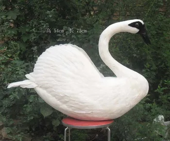 beautiful white simulation swan toy Foam and feathers Floating Swan props gift about 54x75cm 1454
beautiful white simulation swan toy Foam and feathers Floating Swan props gift about 54x75cm 1454