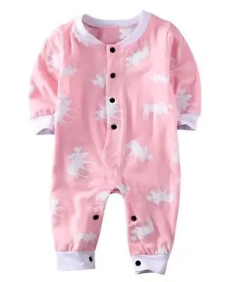 Helen115 Lovely Newborn Baby Girls Pink Deer Printed Full Sleeve Single Breasted Bodysuit 0-18M
Helen115 Lovely Newborn Baby Girls Pink Deer Printed Full Sleeve Single Breasted Bodysuit 0-18M