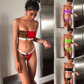 Sexy Red Leopard Bikini Set 2019 New High Waist Swimwear Women Swimsuit Biquini Mujer Push Up Bathing Suits Beach Wear Swim
Sexy Red Leopard Bikini Set 2019 New High Waist Swimwear Women Swimsuit Biquini Mujer Push Up Bathing Suits Beach Wear Swim