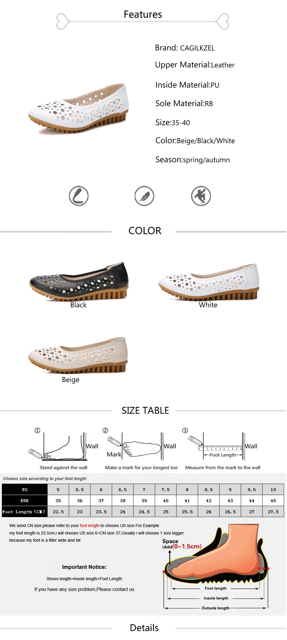 CAGILKZEL Shoes Women Flats 2019 Loafers Woman Genuine Leather Female Moccasins Ladies Ballerina Flats Shoes creepers (2)