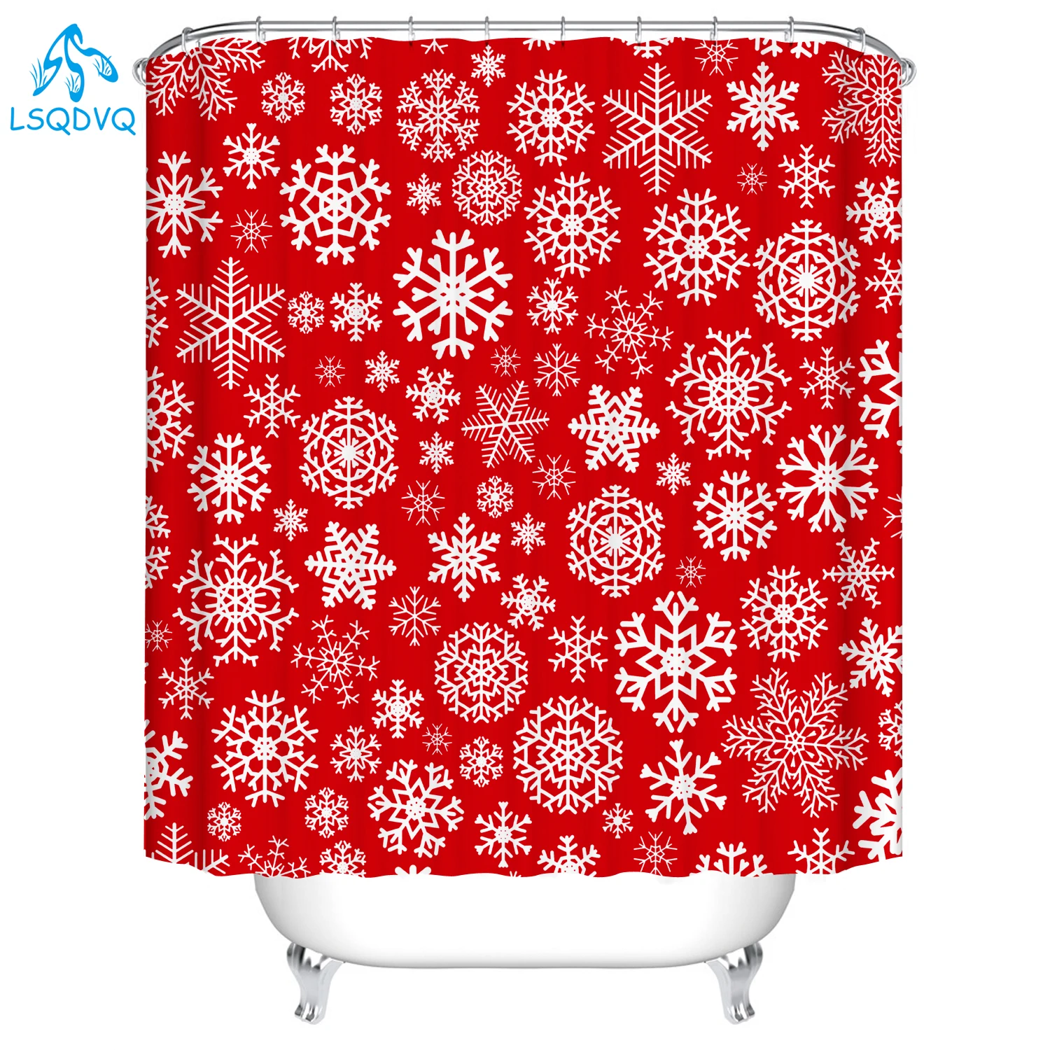 Merry Christmas Shower Curtains Bathroom Curtain Snowman Snowflake Fabric Shower Curtain Waterproof Polyester with Hooks
Merry Christmas Shower Curtains Bathroom Curtain Snowman Snowflake Fabric Shower Curtain Waterproof Polyester with Hooks