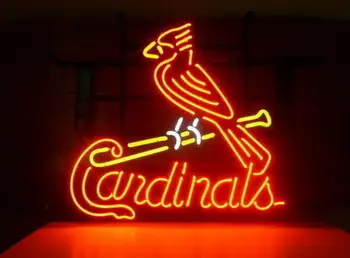 

Business Custom NEON SIGN board For Baseball St. Louis Cardinals REAL GLASS Tube BEER BAR PUB Club Shop Light Signs 15*14"