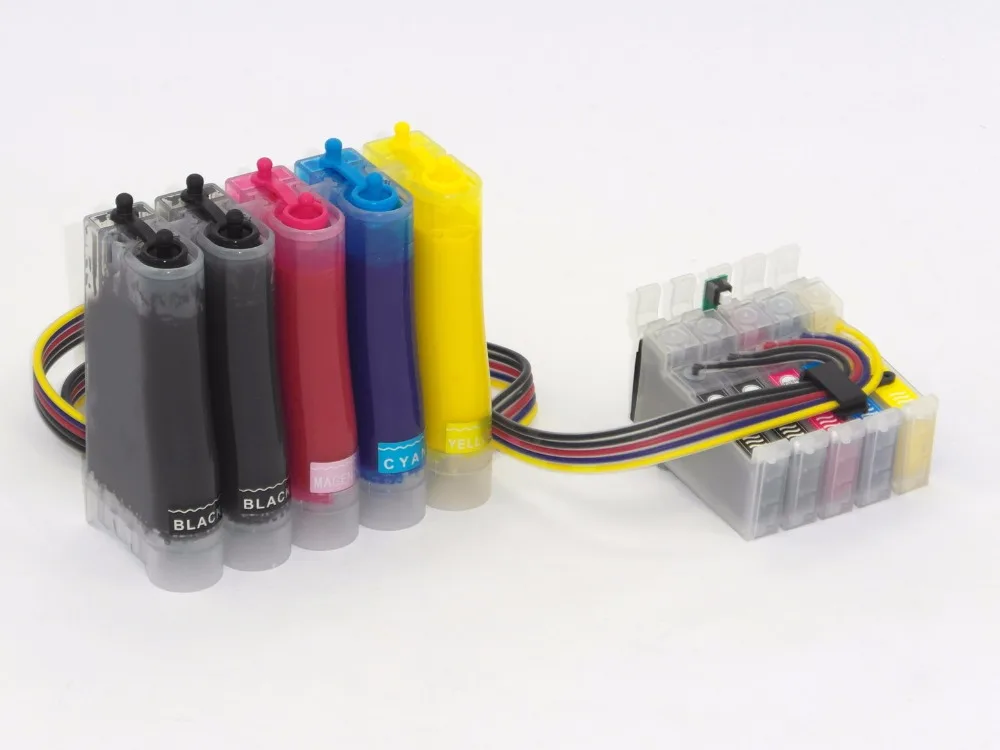 5color with pigment ink CISS Continuous Ink Supply System for Epson T0711-T0714 use in Epson Stylus D120 WorkForce 30
5color with pigment ink CISS Continuous Ink Supply System for Epson T0711-T0714 use in Epson Stylus D120 WorkForce 30