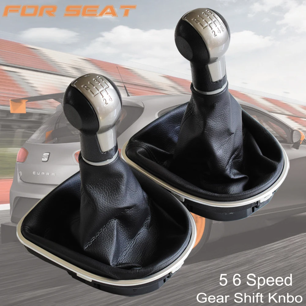 ABS plastic With Leather Gaiter Complete sets For Seat Altea Leon II Toledo III 5 Speed 6 Speed Gear Lever Stick Knob Headball
ABS plastic With Leather Gaiter Complete sets For Seat Altea Leon II Toledo III 5 Speed 6 Speed Gear Lever Stick Knob Headball
