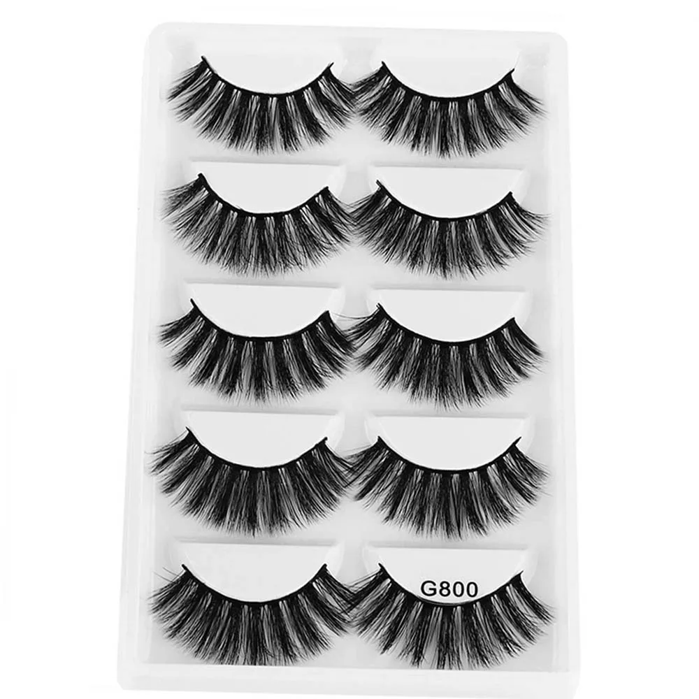 5Pairs Natural 3D Mink Hair False Eyelashes Mixed Cross Long Thick Flutter Wispy Lashes Handmade Eye Makeup Extension Tools
5Pairs Natural 3D Mink Hair False Eyelashes Mixed Cross Long Thick Flutter Wispy Lashes Handmade Eye Makeup Extension Tools