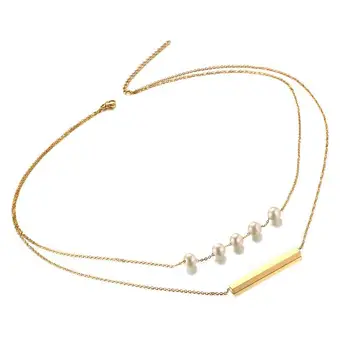Stainless Steel Love Double-deck Square Choker Necklaces 8MM Simulated Pearl clavicle chain Gold Color Women Female Xmas Gift
Stainless Steel Love Double-deck Square Choker Necklaces 8MM Simulated Pearl clavicle chain Gold Color Women Female Xmas Gift