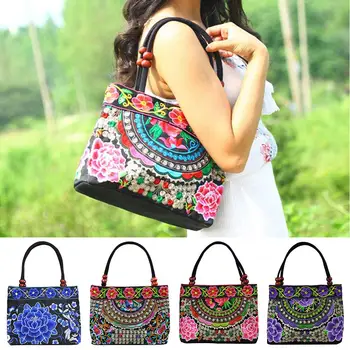 Vintage Women fashion Handbags Ethnic Zipper Shoulder Bag Tote Pouch Flower Embroidery Handbag 2019 new hot sale
Vintage Women fashion Handbags Ethnic Zipper Shoulder Bag Tote Pouch Flower Embroidery Handbag 2019 new hot sale