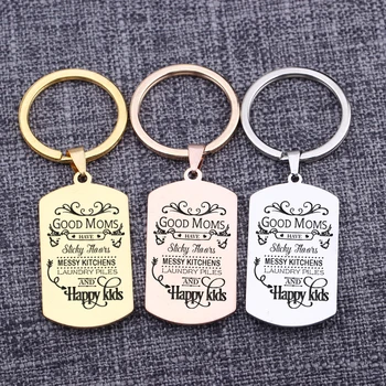 Dog Tag Piece Keychain Good Moms Have Messy Kitchens Laundry Piles And Happy Kids Mother`s Day Gift Key ring Mom Presents Keytag
Dog Tag Piece Keychain Good Moms Have Messy Kitchens Laundry Piles And Happy Kids Mother`s Day Gift Key ring Mom Presents Keytag