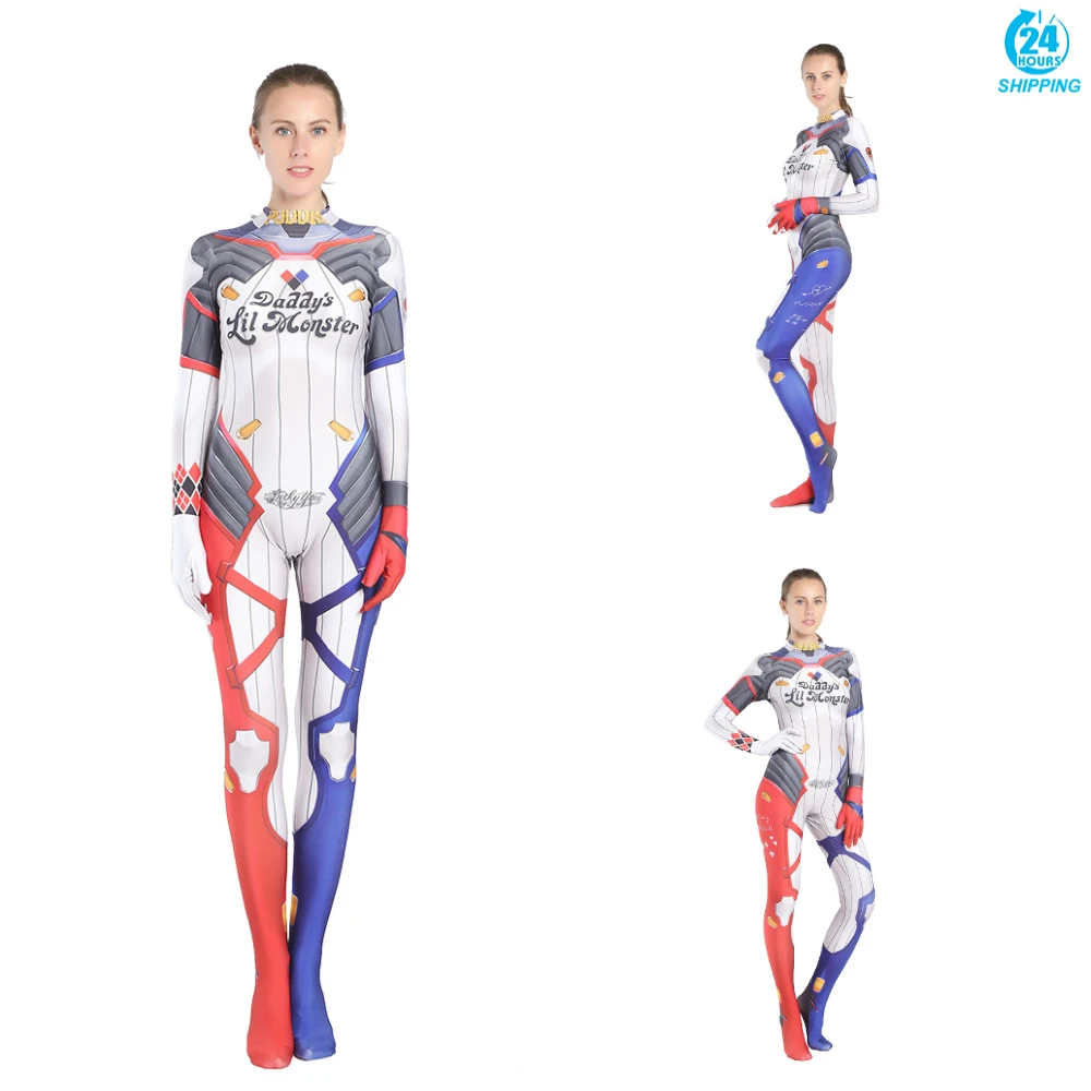 3D printing Harley Quinn Cosplay Costume 3D Printing Spandex Lycra Zentai Bodysuit Suit Jumpsuits halloween costume for kids
3D printing Harley Quinn Cosplay Costume 3D Printing Spandex Lycra Zentai Bodysuit Suit Jumpsuits halloween costume for kids