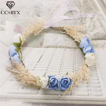 CC&BYX Tiaras Pretty Fairy Flower Crown Wedding Party Handmade Bridal Hair Accessories Tiara Hair Ornaments Jewelry Coras 8656
CC&BYX Tiaras Pretty Fairy Flower Crown Wedding Party Handmade Bridal Hair Accessories Tiara Hair Ornaments Jewelry Coras 8656