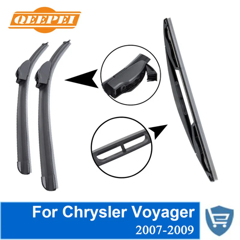 QEEPEI Front and Rear Wiper Blade no Arm For Chrysler Voyager 2007-2009 High quality Natural Rubber windscreen 26''+26''
QEEPEI Front and Rear Wiper Blade no Arm For Chrysler Voyager 2007-2009 High quality Natural Rubber windscreen 26''+26''