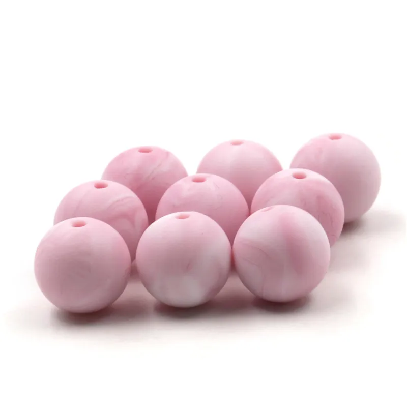 JOJOCHEW 100pcs 9mm-19mm Marble Light Pink New Silicone Baby Teething Beads BPA Free Round Cuentas de silicona Jewelry Making
JOJOCHEW 100pcs 9mm-19mm Marble Light Pink New Silicone Baby Teething Beads BPA Free Round Cuentas de silicona Jewelry Making