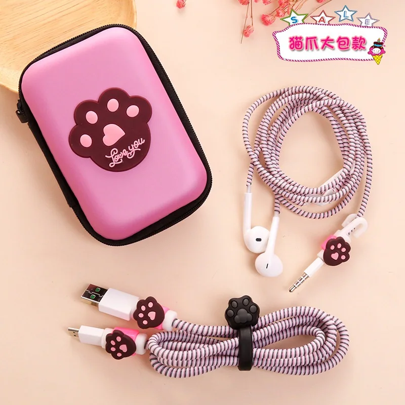 3 in 1 For Android Phone USB Charging Cable Earphone Protector Cable Winder TPU Spiral Cord Protector With Earphones Case Bag
3 in 1 For Android Phone USB Charging Cable Earphone Protector Cable Winder TPU Spiral Cord Protector With Earphones Case Bag