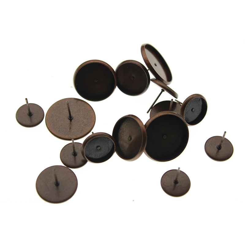 20pcs Red Copper Blank Earring Studs Cabochons Setting Base Fit 8 10 12 14 16 mm Glass Cabochons For Ear Stud DIY Jewelry Making
20pcs Red Copper Blank Earring Studs Cabochons Setting Base Fit 8 10 12 14 16 mm Glass Cabochons For Ear Stud DIY Jewelry Making