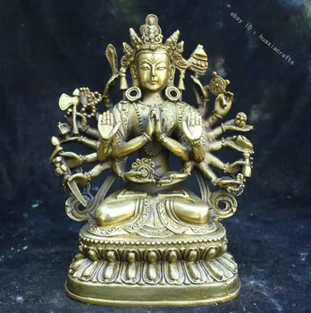 2752<+Tibet Buddhism Temple Brass Bronze Kwan-yin Avalokitesvara Guanyin Buddha Statue
2752<+Tibet Buddhism Temple Brass Bronze Kwan-yin Avalokitesvara Guanyin Buddha Statue