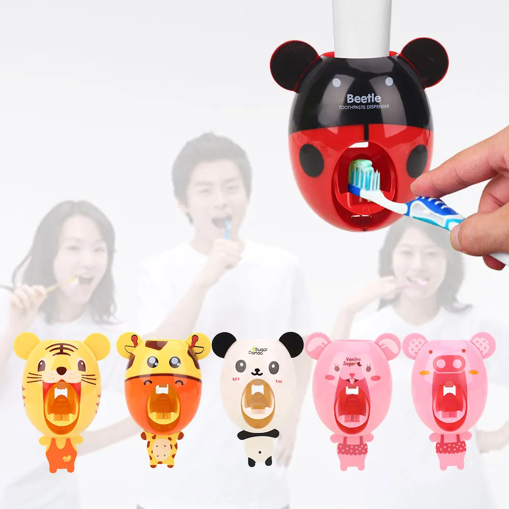 Automatic Toothpaste Dispenser Plastic Tools Squeezing Holder 6 Pattern Cartoon Animal Part Kids Bathroom Accessories Wall
Automatic Toothpaste Dispenser Plastic Tools Squeezing Holder 6 Pattern Cartoon Animal Part Kids Bathroom Accessories Wall