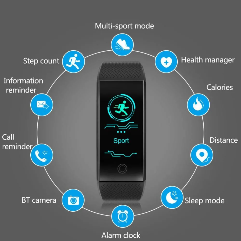QW18 Smart Bracelet Fitness Band Heart Rate Monitor Wristband Activity Tracker IP68 Waterproof Smart Watch Bracelet
QW18 Smart Bracelet Fitness Band Heart Rate Monitor Wristband Activity Tracker IP68 Waterproof Smart Watch Bracelet