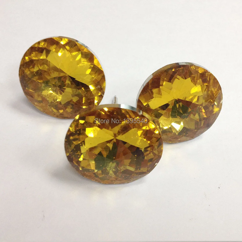 New 30mm Yellow Crystal Glass nails For Sofa Industry Decoration Fileds Soft Bauhinia Crystal Nails KTV Wall Decorative Buckle
New 30mm Yellow Crystal Glass nails For Sofa Industry Decoration Fileds Soft Bauhinia Crystal Nails KTV Wall Decorative Buckle