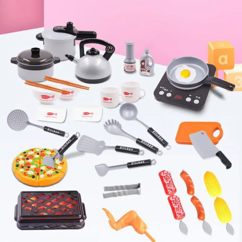New 6 Types 1 Set Mini Kitchen Cookware Pot Pan Kids Pretend Cook Play Toy Food Dishes Simulation Kitchen Utensils Toy Gift D110
New 6 Types 1 Set Mini Kitchen Cookware Pot Pan Kids Pretend Cook Play Toy Food Dishes Simulation Kitchen Utensils Toy Gift D110