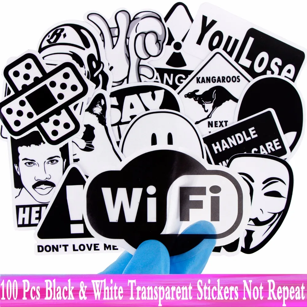 100 Pcs Not Repeat Transparent Black White Mixed JDM Stickers For Suitcase Motorcycle Skateboard Bicycle Car Laptop DIY Sticker
100 Pcs Not Repeat Transparent Black White Mixed JDM Stickers For Suitcase Motorcycle Skateboard Bicycle Car Laptop DIY Sticker