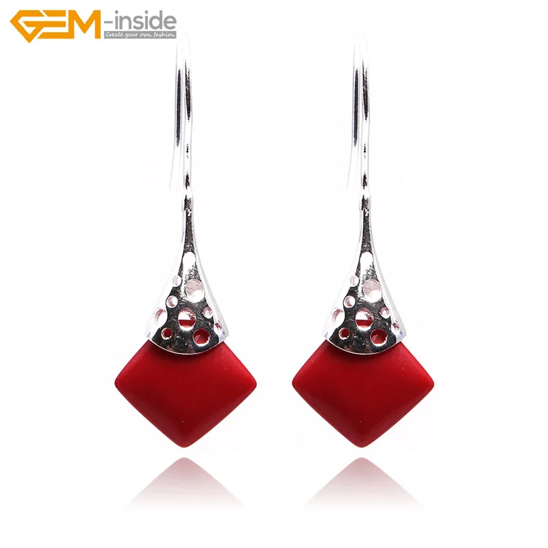 Gem-inside 15mm Square Semi-precious Stone Dangle Earrings Tibetan Silver Hooks Earrings For Women Trinket Gift Jewellery
Gem-inside 15mm Square Semi-precious Stone Dangle Earrings Tibetan Silver Hooks Earrings For Women Trinket Gift Jewellery