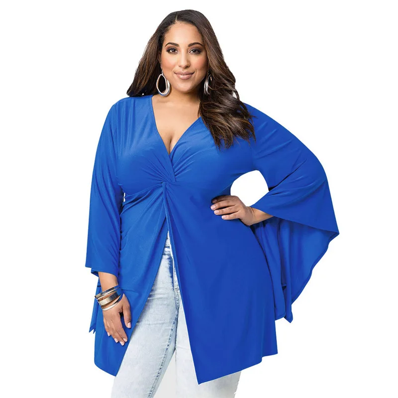 Plus Size Blouse 4xl Xxxxl Casual Blouse Women Shirt Solid V Neck Long Sleeve Camisas Mujer Office Ladies Tops Blusas Femininas
Plus Size Blouse 4xl Xxxxl Casual Blouse Women Shirt Solid V Neck Long Sleeve Camisas Mujer Office Ladies Tops Blusas Femininas