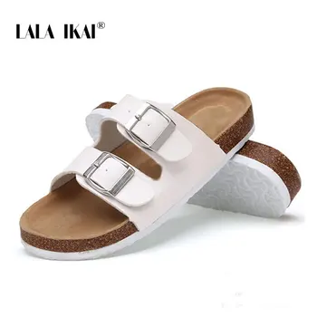 LALA IKAI Women Slippers Summer Double Buckle Outdoor Beach Slipper Slides Casual Non-Slip Flat Wooden Slippers XWA1717-4
LALA IKAI Women Slippers Summer Double Buckle Outdoor Beach Slipper Slides Casual Non-Slip Flat Wooden Slippers XWA1717-4