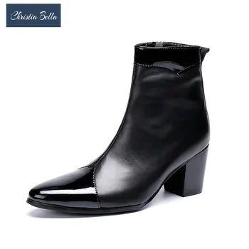 Christia Bella Fashion Real Leather Increase Height Man Boots Formal Dress Zipper Boots Party Motorcycle Pointed Toe Men Shoes
Christia Bella Fashion Real Leather Increase Height Man Boots Formal Dress Zipper Boots Party Motorcycle Pointed Toe Men Shoes
