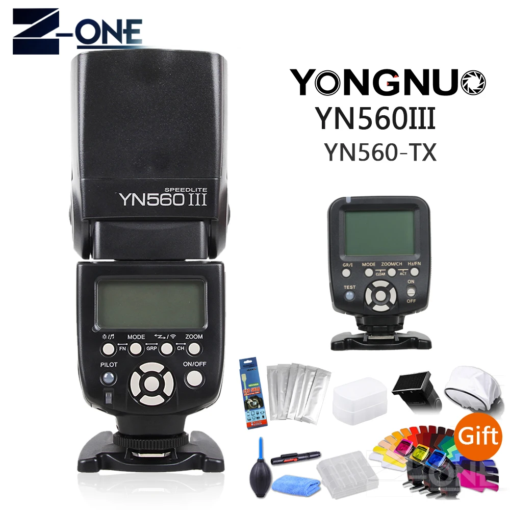 YONGNUO YN560III YN560-III YN560 III Wireless Flash Speedlite Speedlight For Canon Nikon Olympus Pentax Fuji Sony DSLR Camera
YONGNUO YN560III YN560-III YN560 III Wireless Flash Speedlite Speedlight For Canon Nikon Olympus Pentax Fuji Sony DSLR Camera
